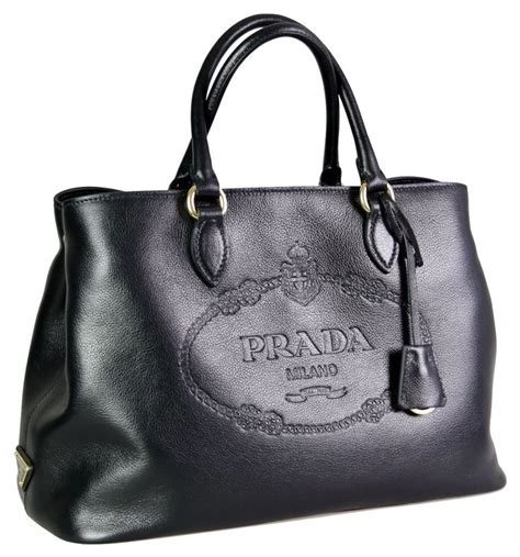 black prada leather bag|prada leather bag women black.